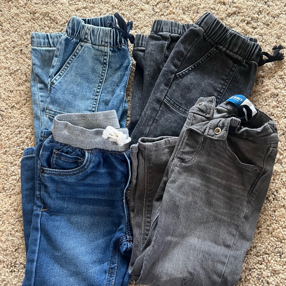 Old navy and cat and Jack Stylish Kids Denim and Gray Bottoms